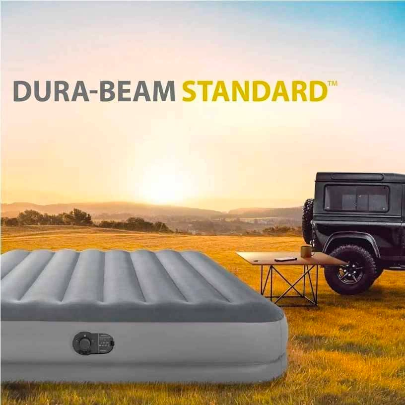Intex Queen Dura-Beam Air Mattress with USB Pump - photo 4