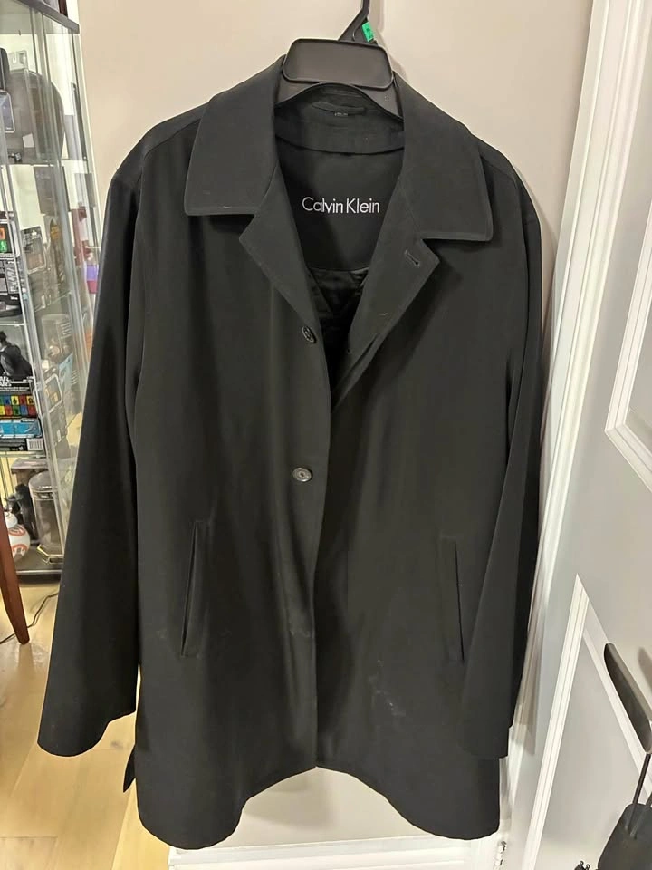 Calvin Klein single-breasted all-weather Over Coat