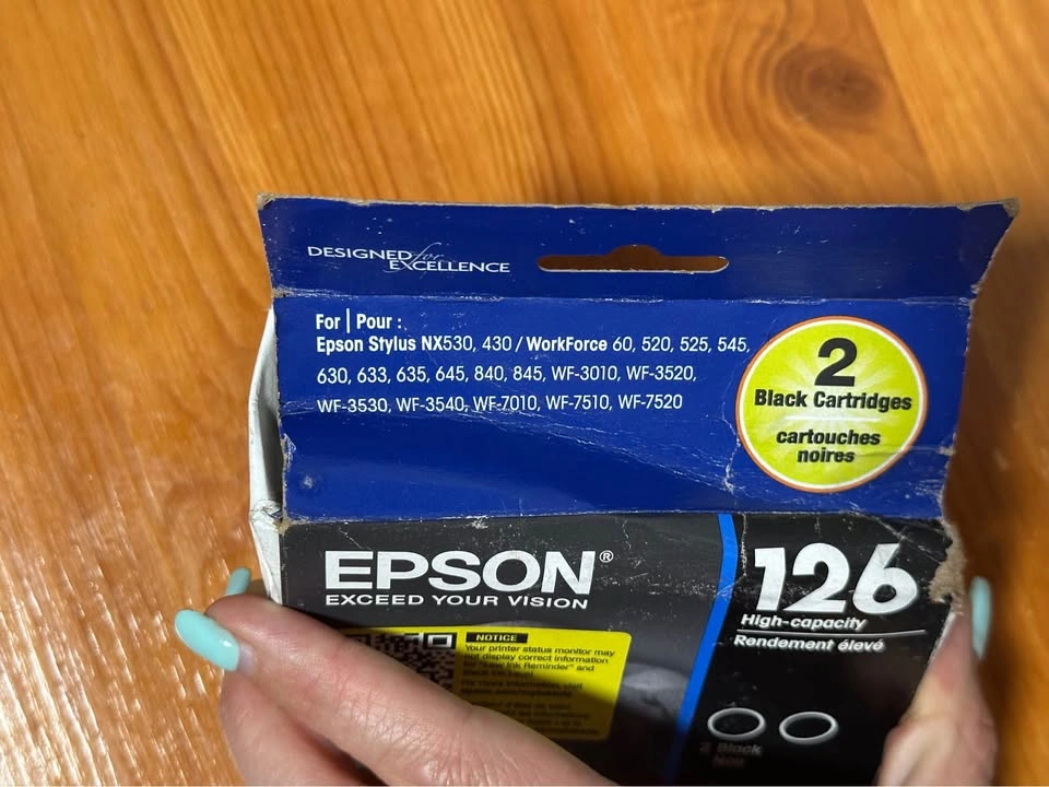 Epson 126 (T126) 2‑Pack Black Ink Cartridges — New / Sealed - photo 3
