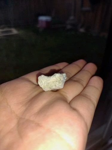 Raw Snow Quartz Specimen - Unpolished Icy White Pocket Crystal
