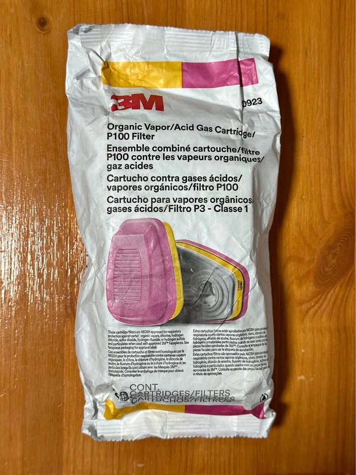 3M Organic Vapor / Acid Gas Cartridge — P100 — 2‑Pack — New / Se