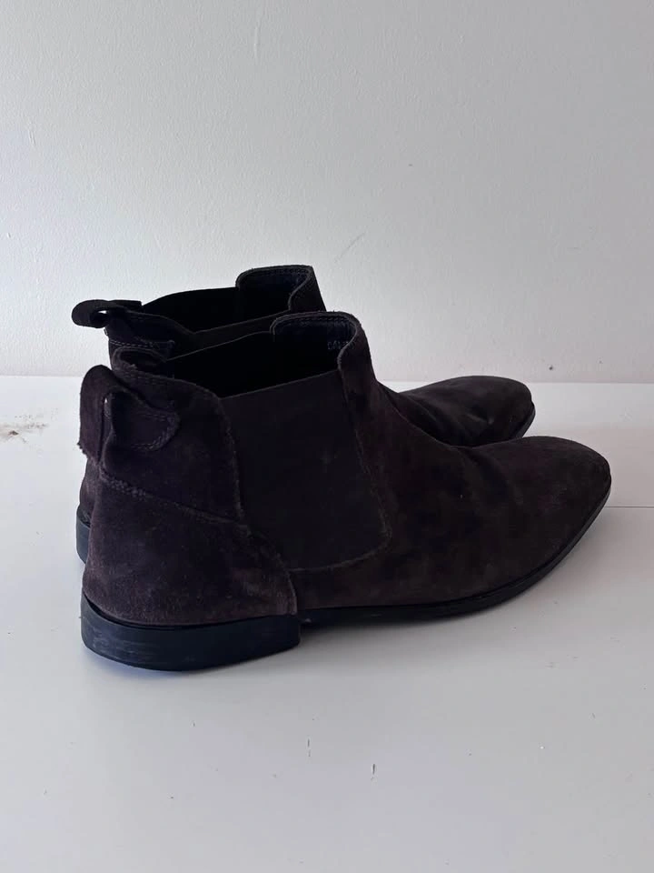 Men's Dark Brown Suede Chelsea Boots - photo 2