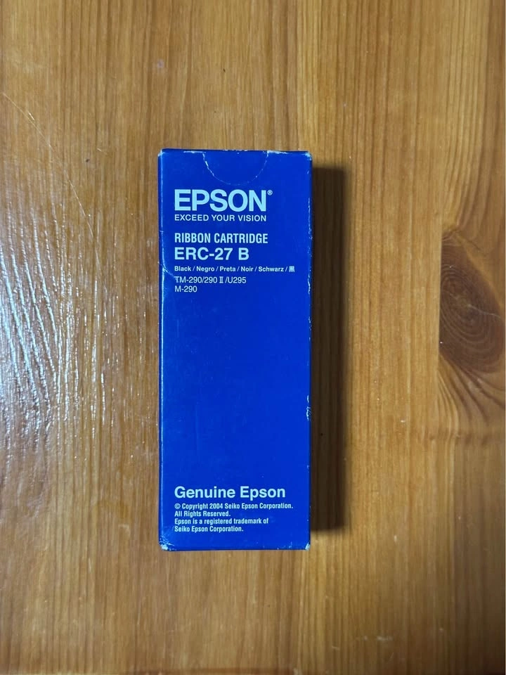 Epson ERC-27B Ribbon Cartridge - Black - 4-Pack - New - photo 2