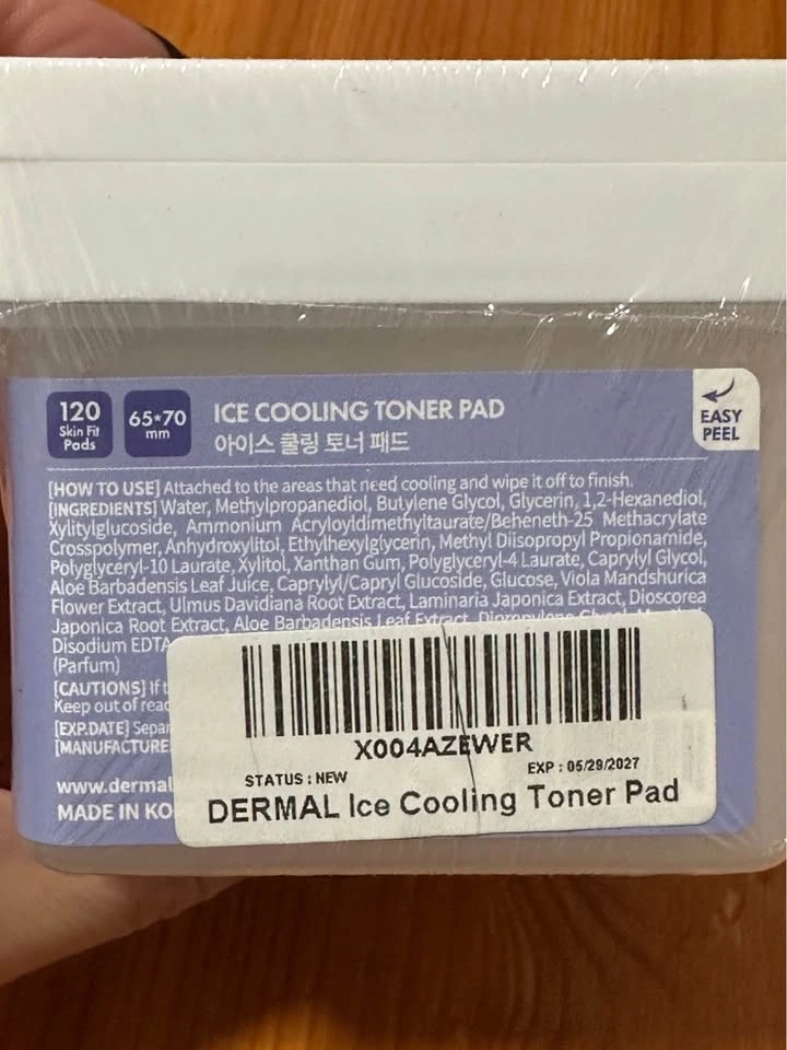 Dermal Ice Cooling Toner Pads (120 count) — NEW Sealed - photo 4