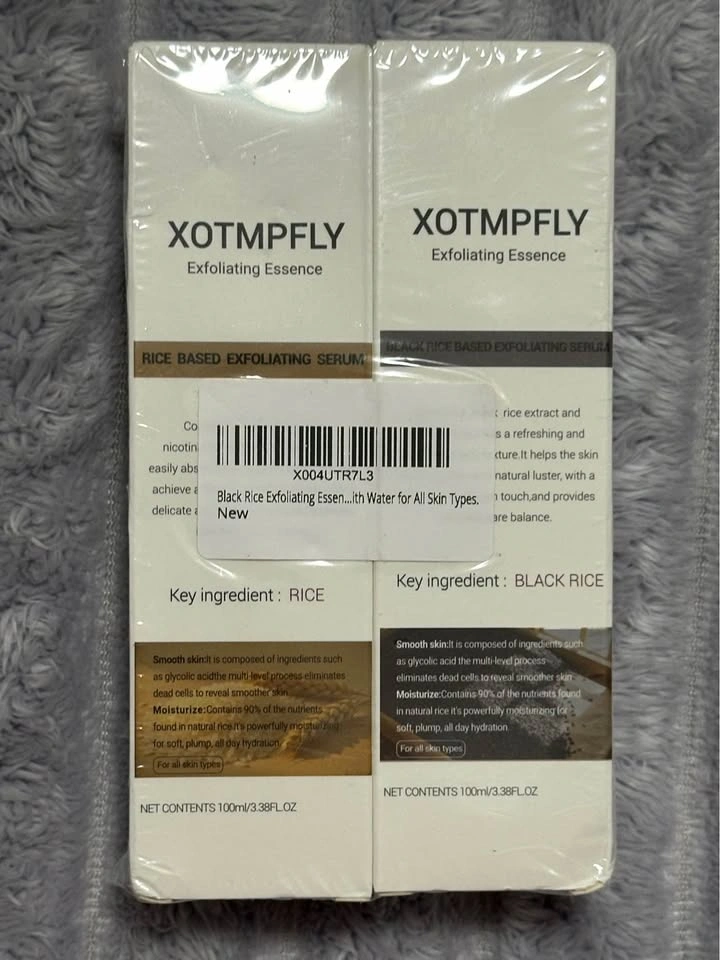 XOTMPFLY Black Rice Exfoliating Essence — 2 x 100ml — NEW - photo 2