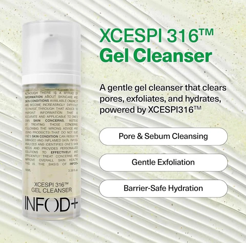 INFOD+ XCESPI 316 Gel Cleanser (100ml) — K-Beauty Skincare - photo 2