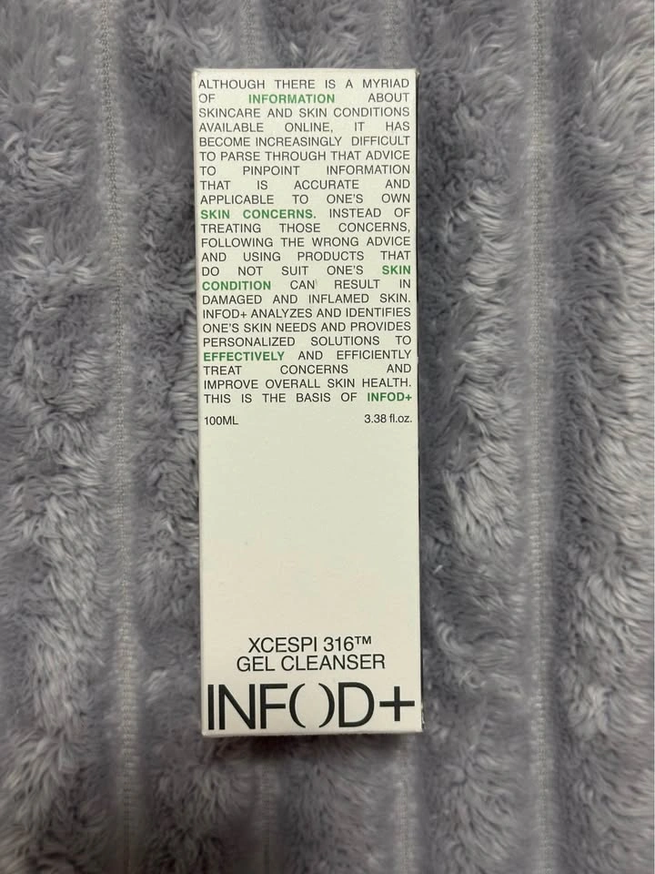 INFOD+ XCESPI 316 Gel Cleanser (100ml) — K-Beauty Skincare - photo 3