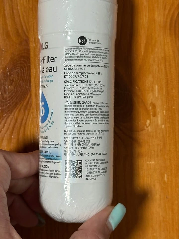 LG LT1000P Water Filter Replacement Cartridge — ADQ747935 — New - photo 2