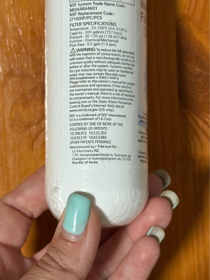 LG LT1000P Water Filter Replacement Cartridge — ADQ747935 — New - photo 4
