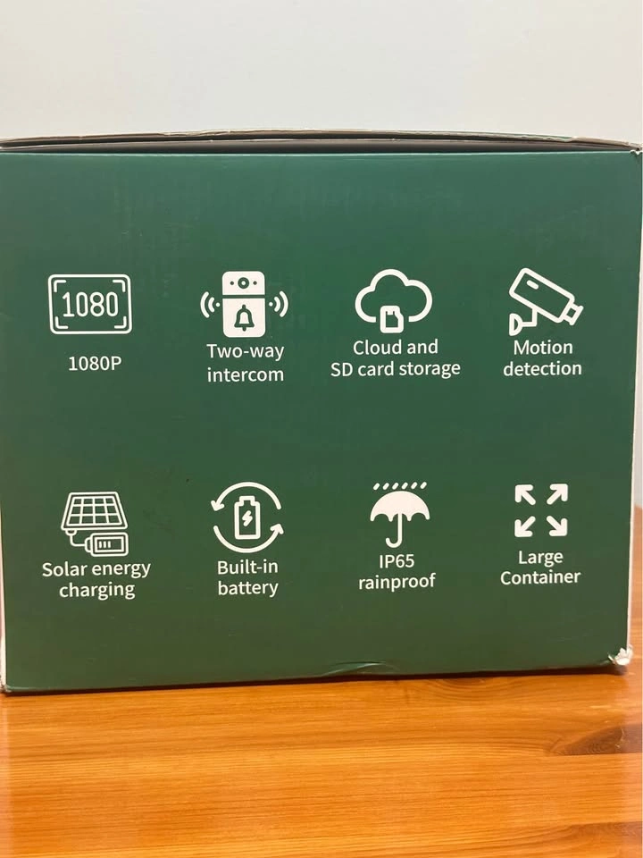Soliom BF08S Smart Bird Feeder with Camera & Solar Panel — New - photo 3
