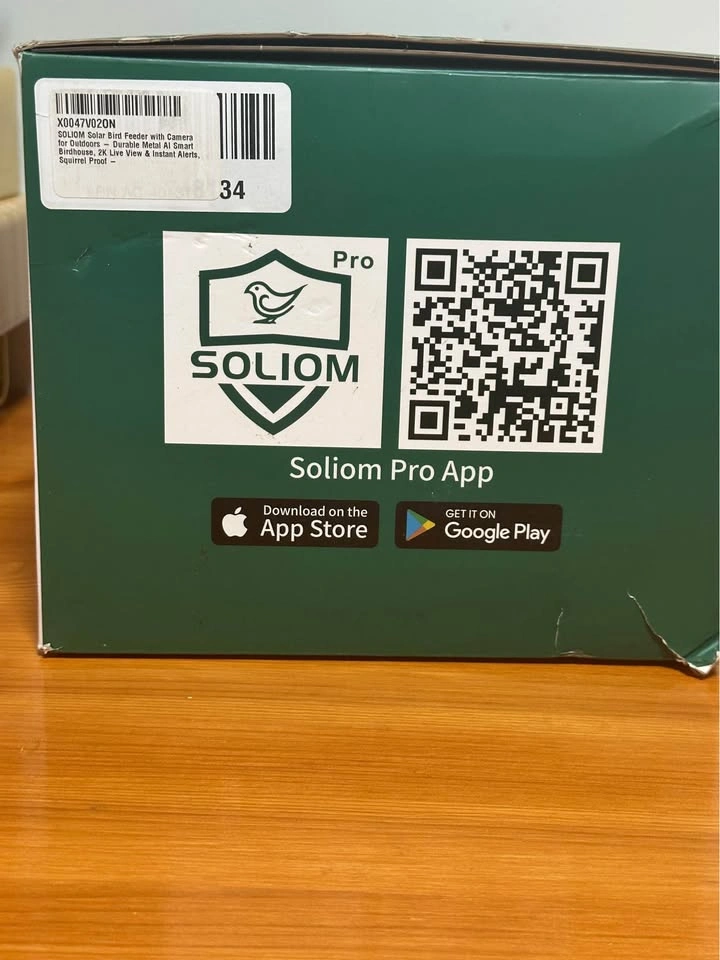 Soliom BF08S Smart Bird Feeder with Camera & Solar Panel — New - photo 4