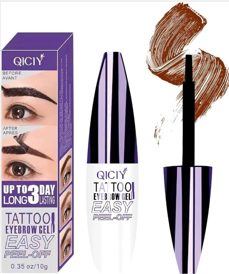 QICIY Tattoo Eyebrow Gel — Peel-Off Brow Tint — New