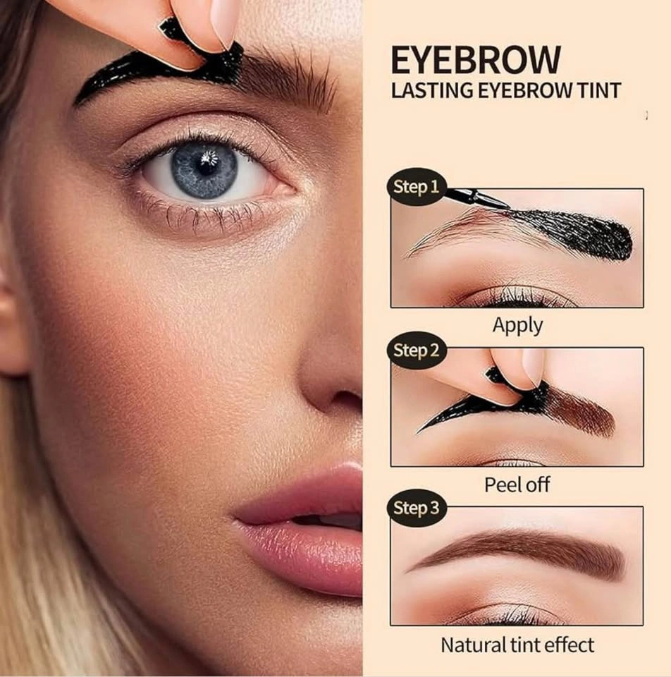 QICIY Tattoo Eyebrow Gel — Peel-Off Brow Tint — New - photo 3
