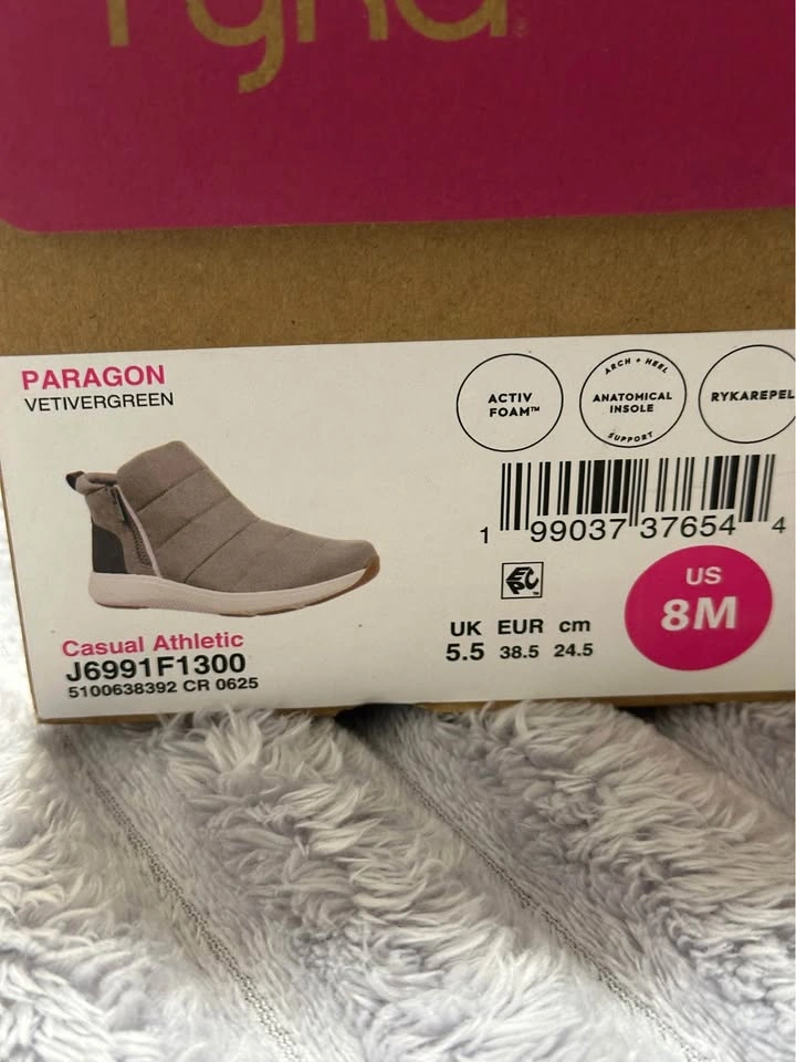 Ryka Paragon Water-Repellent Booties — Vetiver Green — Size 8 - photo 5