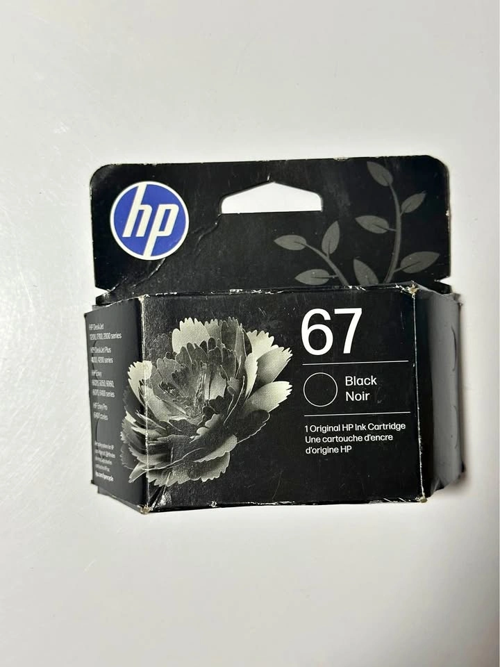 HP 67 Black Ink Cartridge - Sealed Box