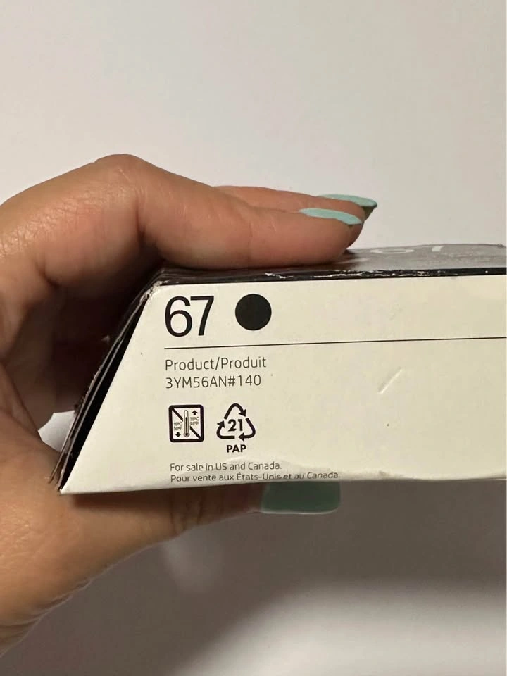 HP 67 Black Ink Cartridge - Sealed Box - photo 4