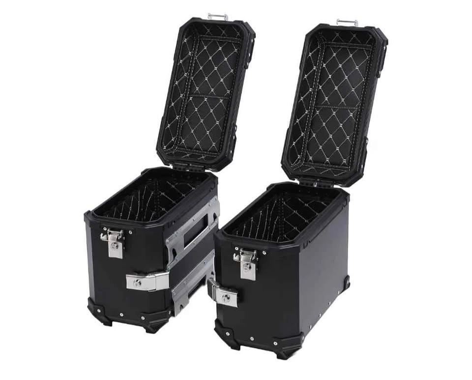 Universal Aluminum Motorcycle Panniers - photo 2