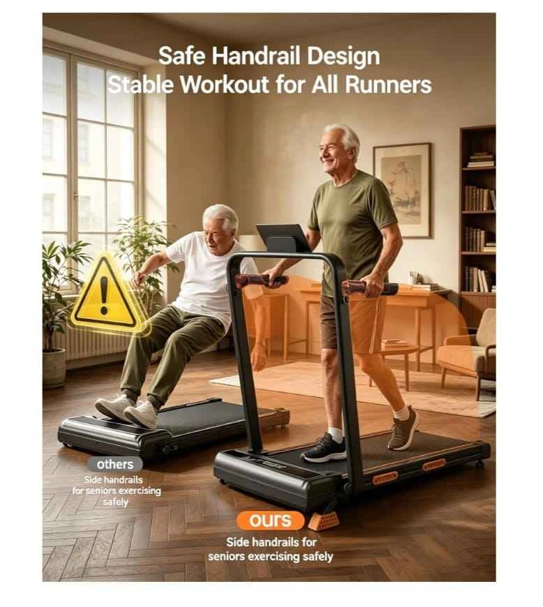 5-in-1 Walking Pad Treadmill with 17% Manual Incline - photo 5