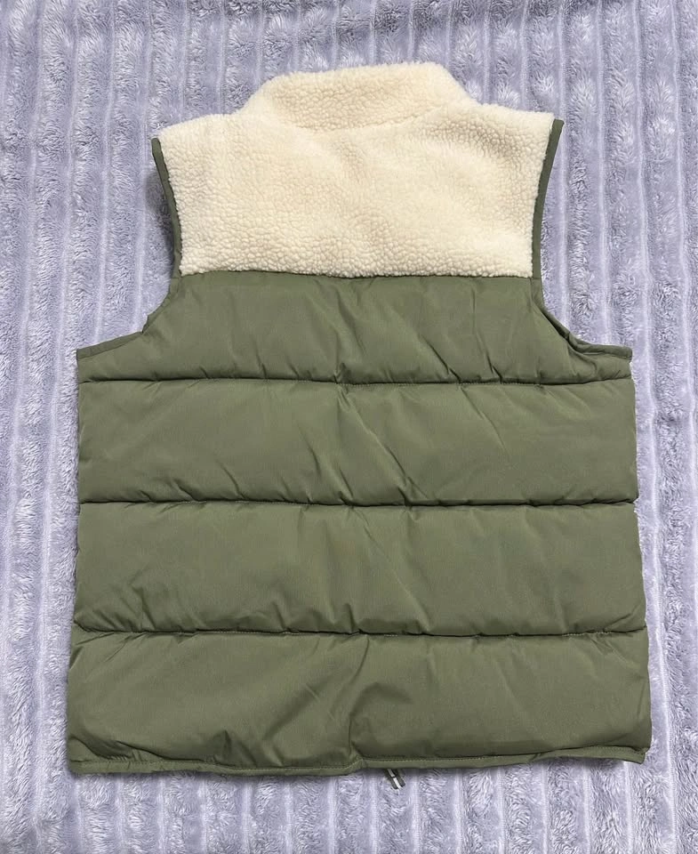 Cat & Jack Puffer Vest — Kids’ XL (14) — Olive Green — New with - photo 5