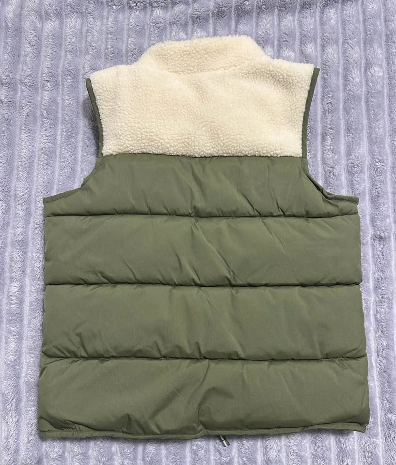 Cat & Jack Puffer Vest — Kids’ S (6/7) — Olive Green — New with - photo 5