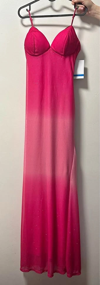 Violet Weekend Sparkly Maxi Dress — Size 9–10 — Pink — NWT - photo 2