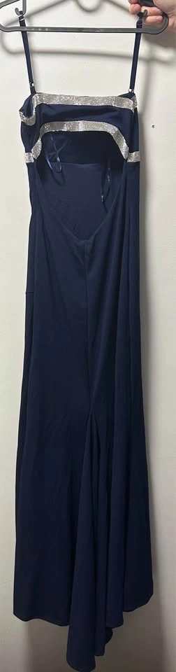 JUMP Apparel Navy Maxi Dress — Size 7/8 — Rhinestone Detail - photo 3