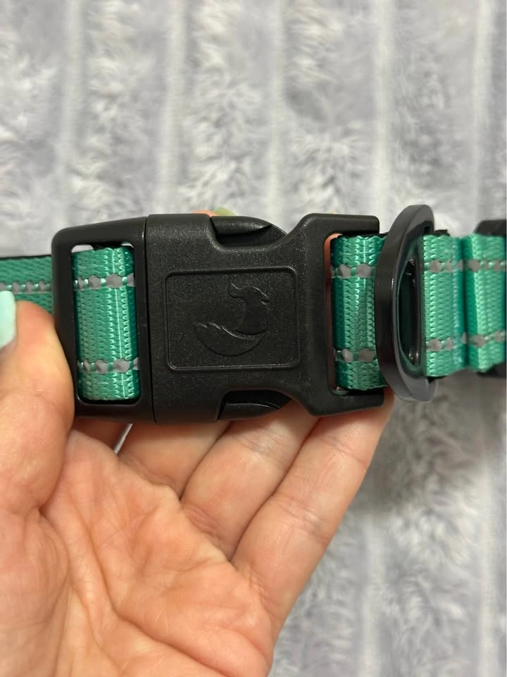 Green Dog Collar XL — Adjustable Water-Resistant - photo 2
