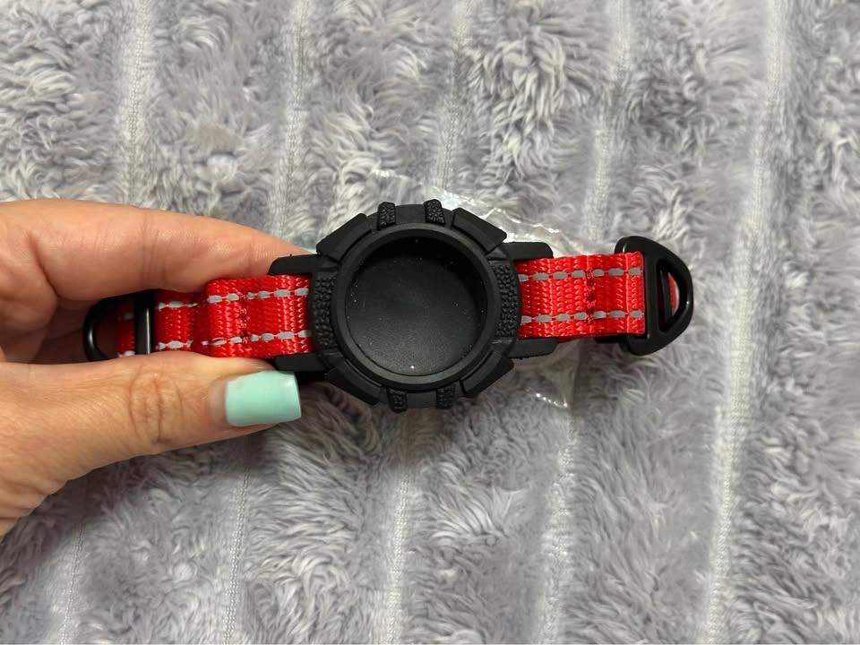 Red Reflective Dog Collar — Size XS — Adjustable — Soft Padded L - photo 4