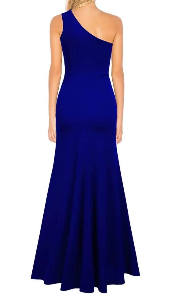 WOosea Royal Blue One-Shoulder Maxi Dress — Size S - photo 3