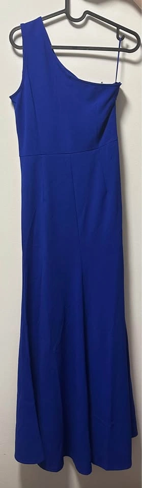 WOosea Royal Blue One-Shoulder Maxi Dress — Size S - photo 4