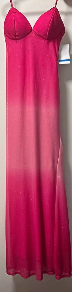 Violet Weekend Pink Sparkle Maxi Dress — Size 3/4 — NWT - photo 2
