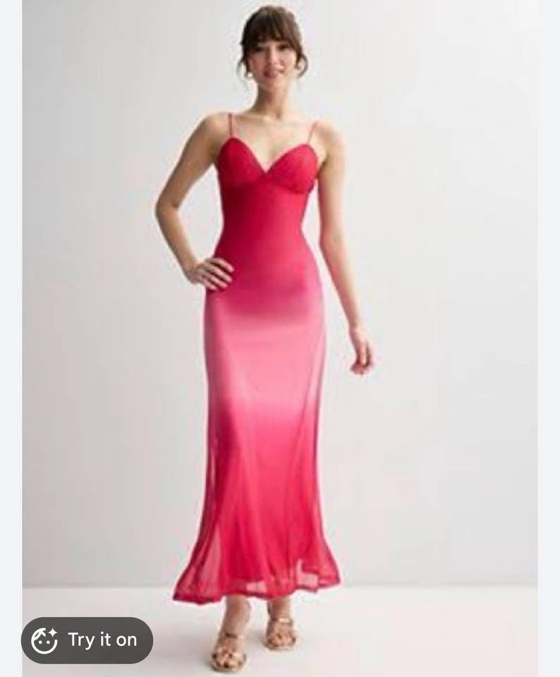 Violet Weekend Pink Sparkle Maxi Dress — Size 3/4 — NWT