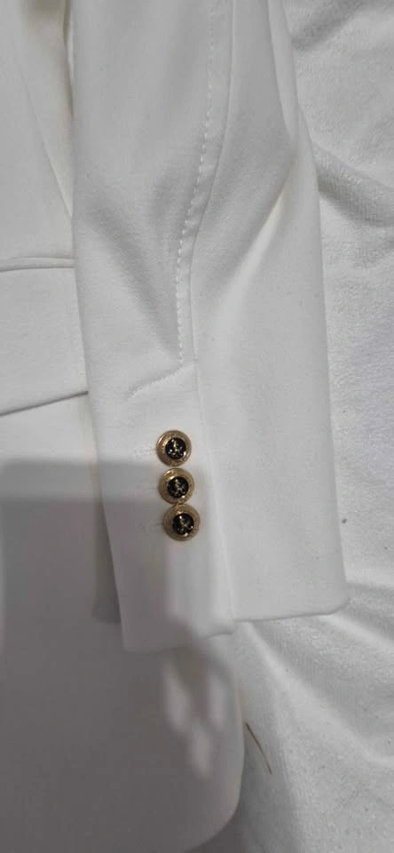 Zara White Double-Breasted Blazer - photo 2