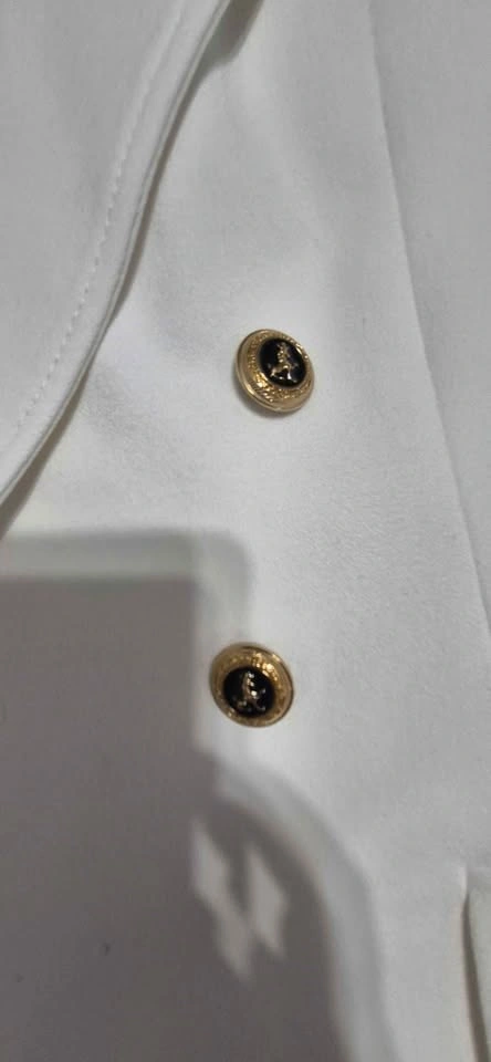 Zara White Double-Breasted Blazer - photo 3