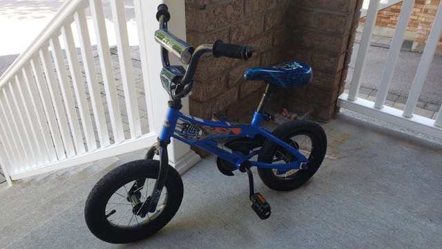 Kids Blue BMX Bike – 12" Wheels – Needs Rear Tire