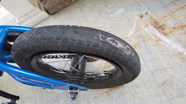 Kids Blue BMX Bike – 12" Wheels – Needs Rear Tire - photo 3