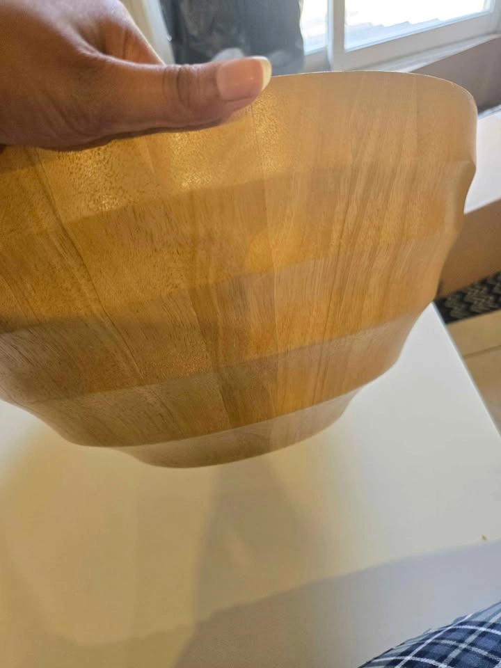 Huge wood bowl - photo 2