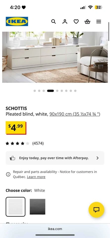Brand new Schottis - ikea pleated blind x7 - photo 3