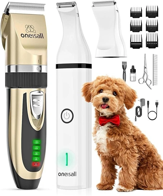 2-in-1 Dog Clippers & Paw Trimmer Kit
