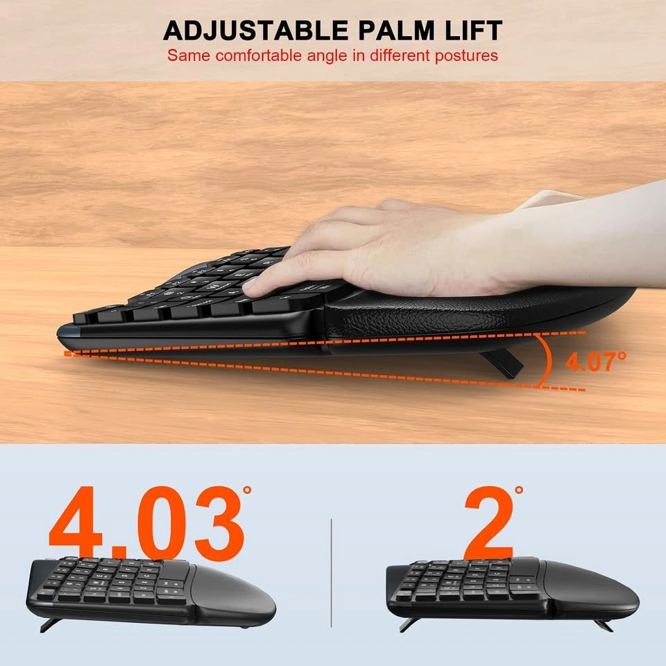 Multi-Device Ergonomic Keyboard and Mouse Combo - photo 4