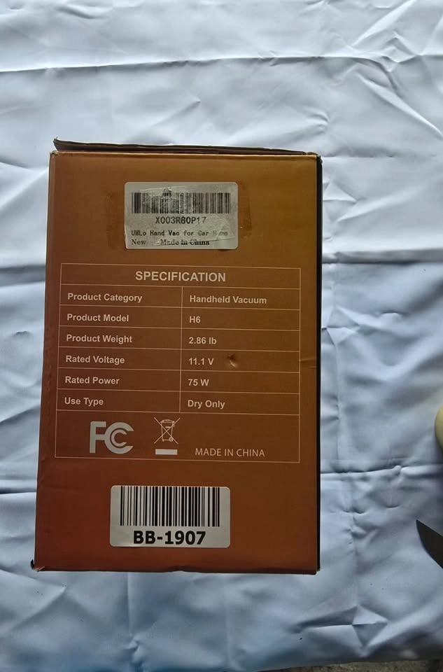 UMLo Cordless Handheld Vacuum Cleaner (Model H6) As-is - photo 5