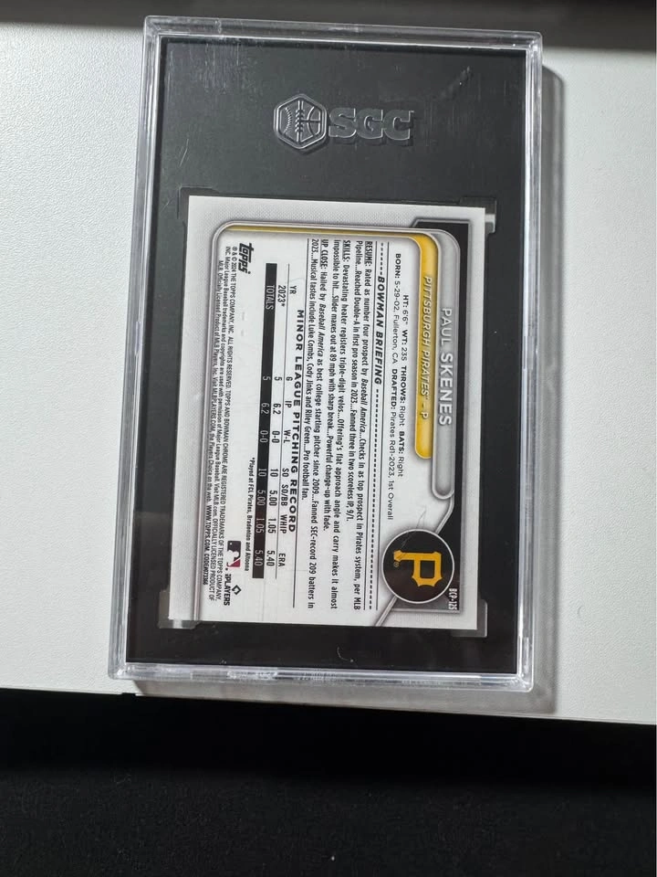 2024 Bowman Mega Box Paul Skenes Chrome Prospect BCP-125 SGC 9.5 - photo 2
