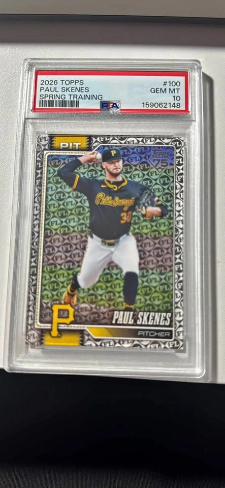 2026 Topps Paul Skenes Spring Training #100 PSA 10 Gem Mint