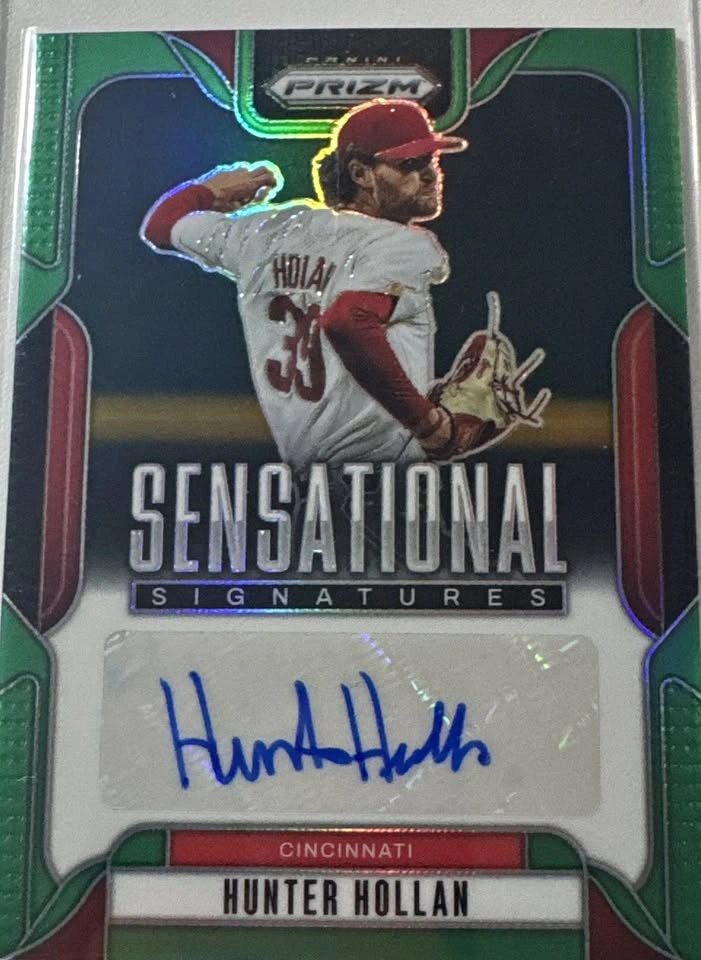 2025 Panini Prizm Baseball Hunter Hollan Autograph Card