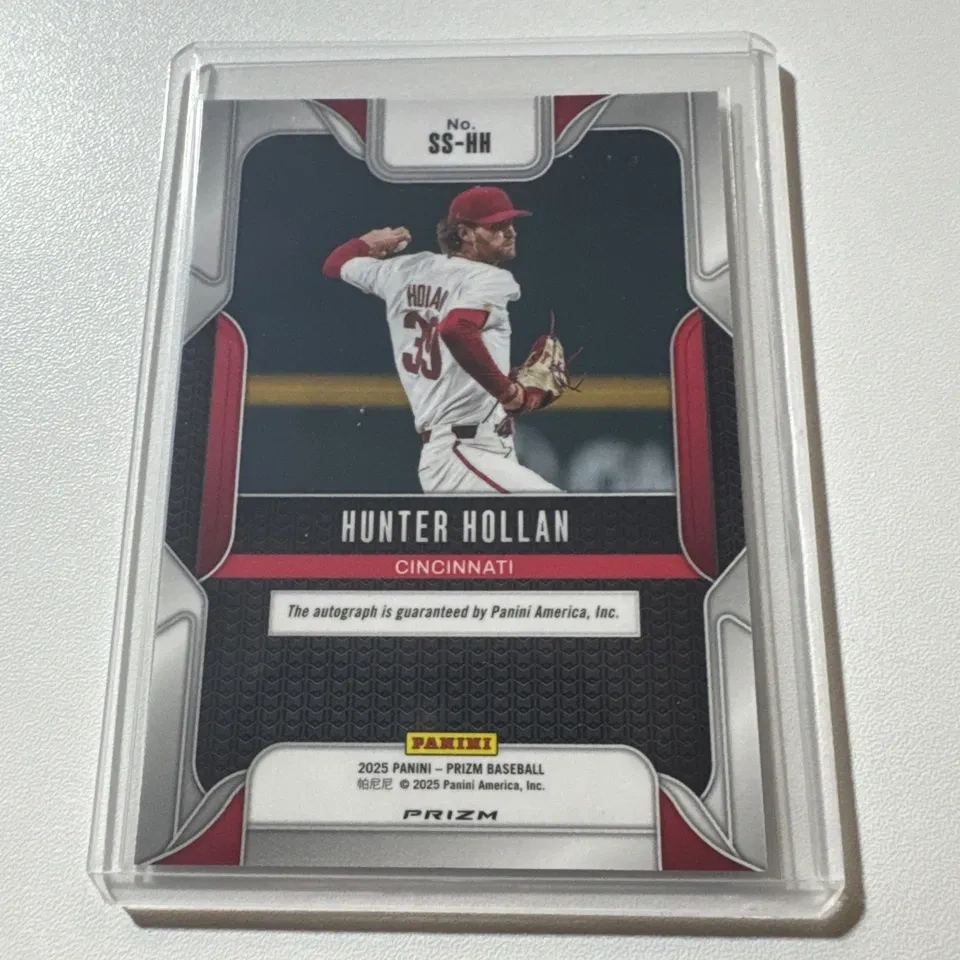 2025 Panini Prizm Baseball Hunter Hollan Autograph Card - photo 2