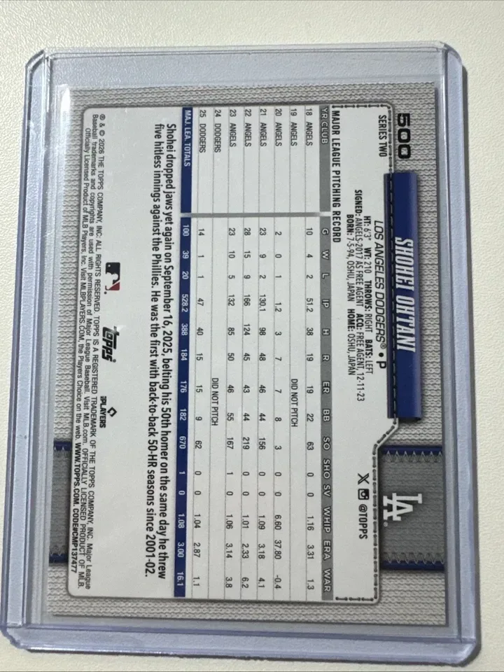 Topps Shohei Ohtani Los Angeles Dodgers Lot - photo 4