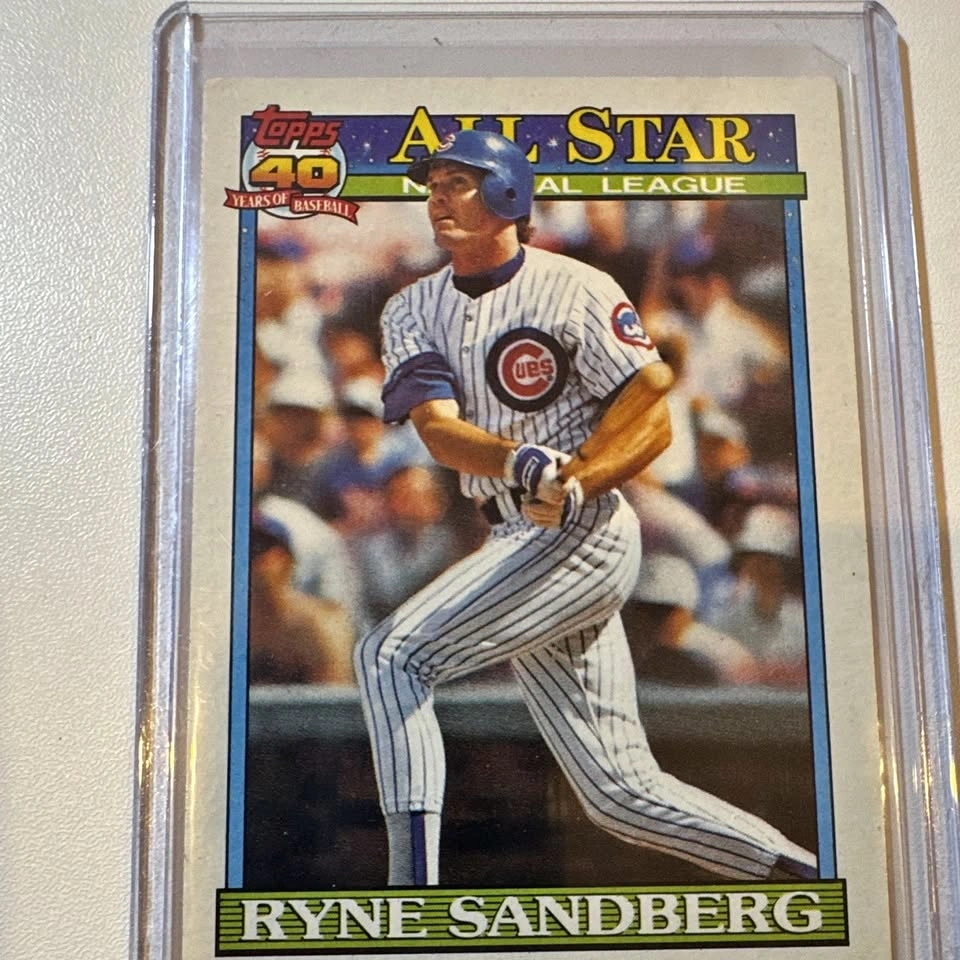 1991 Topps Ryne Sandberg All-Star Baseball Card #398
