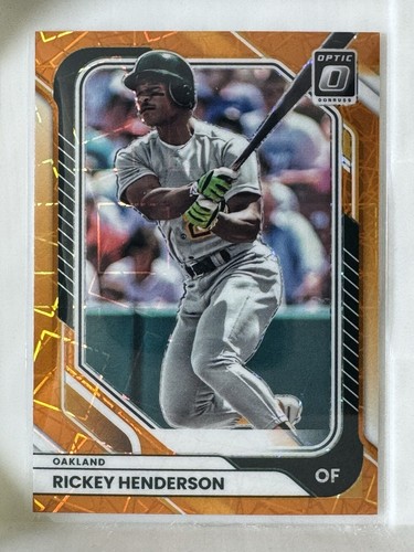 2026 Donruss Baseball Optic Orange Velocity Rickey Henderson