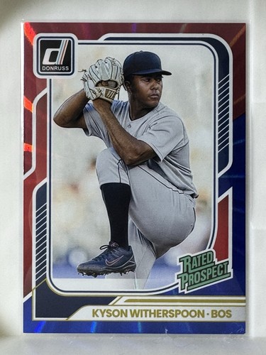 2026 BASEBALL DONRUSS KYSON WITHERSPOON RED/BLUE LASER RC BOSTON