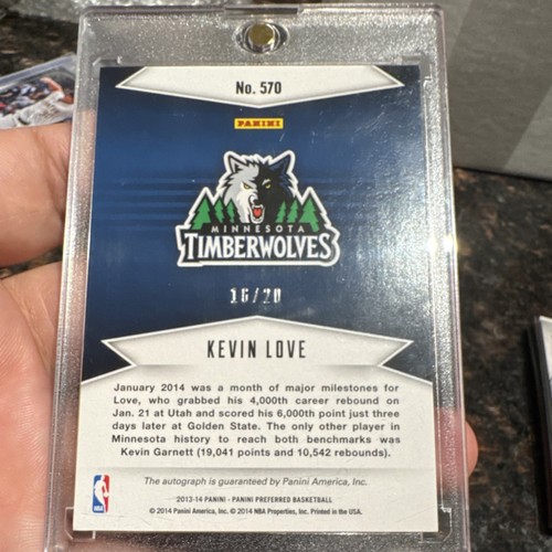 2013-14 Panini Preferred Signatures Kevin Love Timberwolves #570 - photo 2